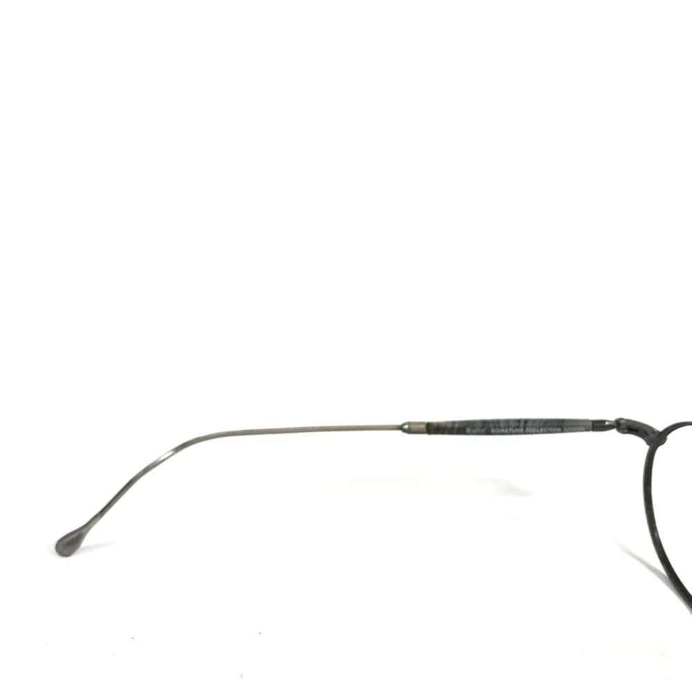 Bulova Eyeglasses Frames ANTIMONY Black Rustic Gray Round Full Rim 47-20-135